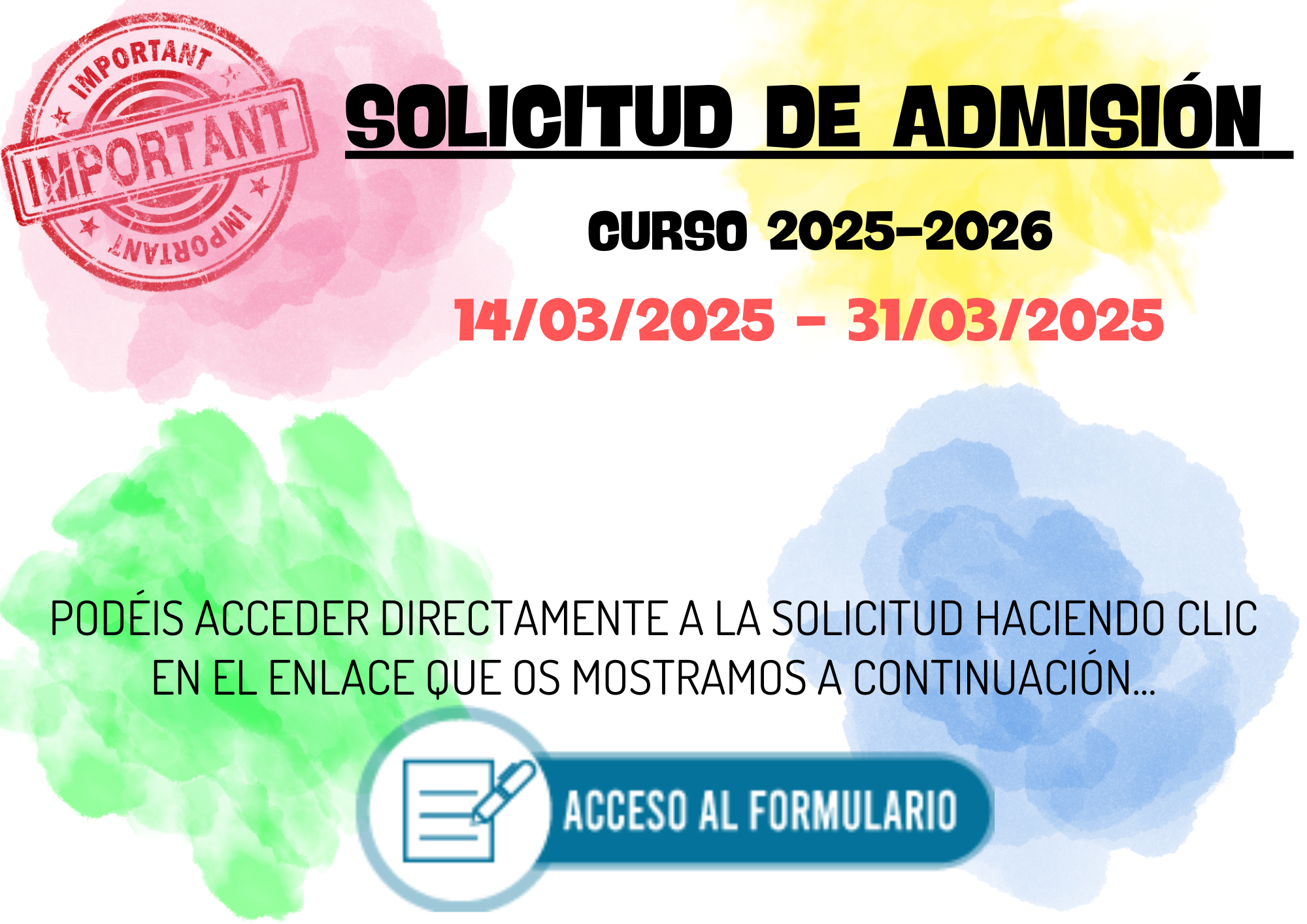 Admisión 2024-25